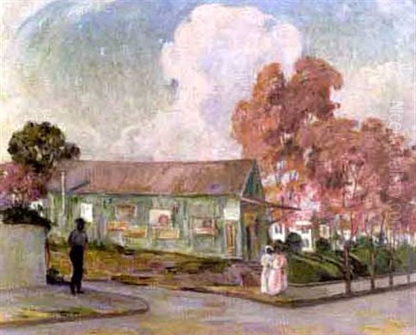 The Cornerstore Oil Painting by Mary Clare Sherwood