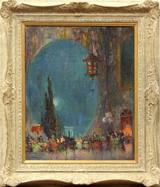 To Pan-pacific Exhibition Oil Painting by Everett Shinn