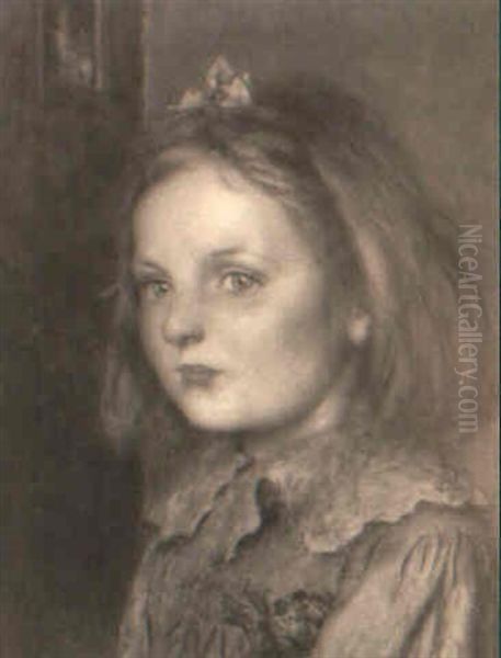 Portrait Of Kitty Oil Painting by Arthur Charles Shorthouse