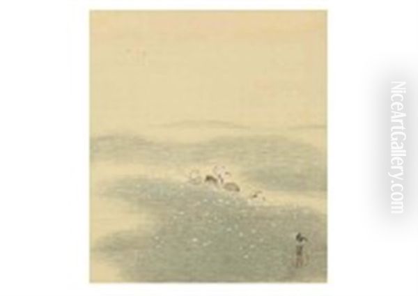 Trip Oil Painting by Hishida Shunso