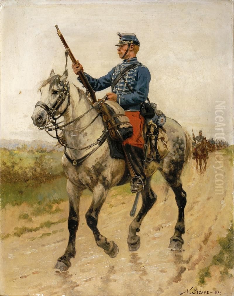 Le Hussard Oil Painting by Nicolas Sicard