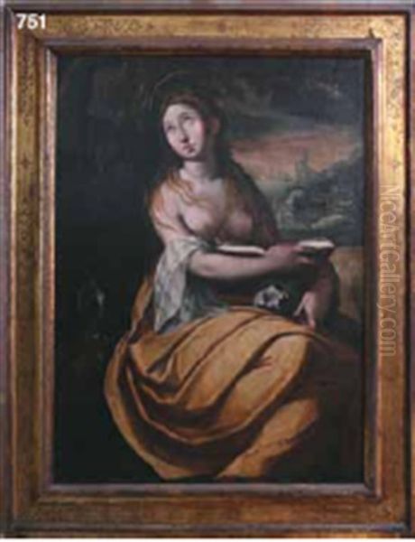 Maddalena Oil Painting by Girolamo Sicciolante Da Sermoneta