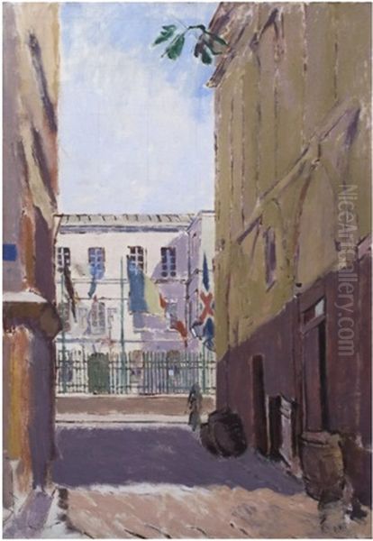 Rue Ouicangrogne, Dieppe Oil Painting by Walter Richard Sickert