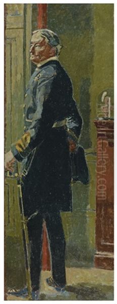 Portrait Of Rear Admiral Walter Lumsden, C.i.e., C.v.o Oil Painting by Walter Richard Sickert