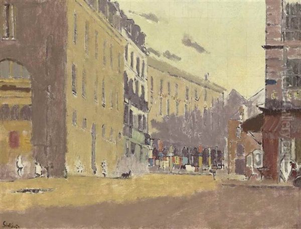 Une Rue A Dieppe Oil Painting by Walter Richard Sickert
