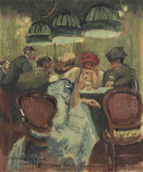 Baccarat Oil Painting by Walter Richard Sickert