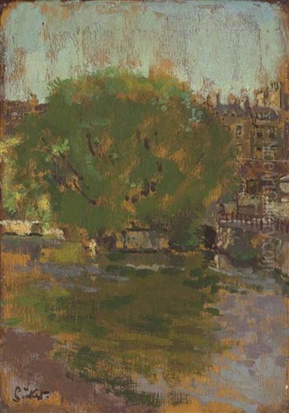 Pulteney Bridge, Bath Oil Painting by Walter Richard Sickert
