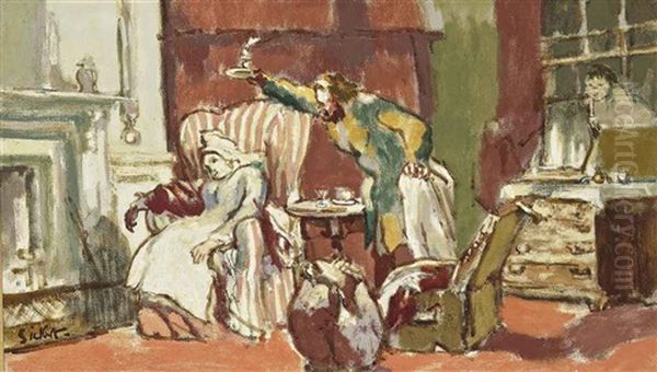 The Bold Bad Bart (after John Gilbert) Oil Painting by Walter Richard Sickert