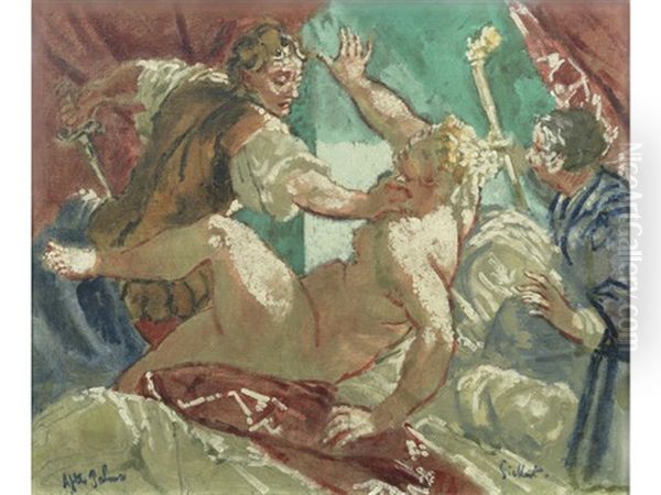 Lucretia Oil Painting by Walter Richard Sickert