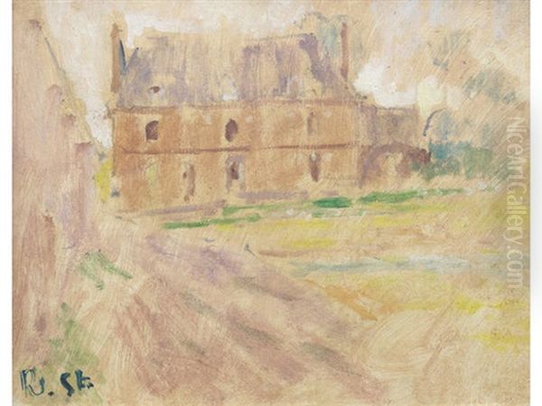 Farmhouse, Dieppe Oil Painting by Walter Richard Sickert