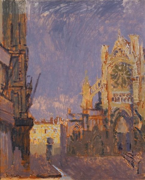 The Facade Of St. Jacques Oil Painting by Walter Richard Sickert