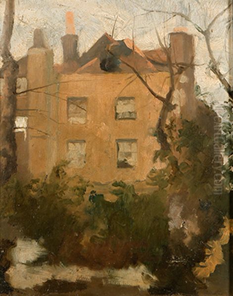 A View Of A London Town House Oil Painting by Walter Richard Sickert