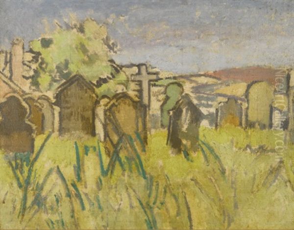 The Churchyard, Chagford Oil Painting by Walter Richard Sickert