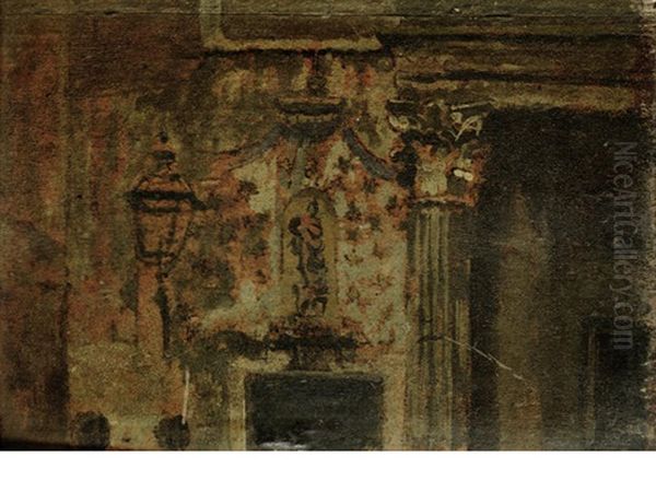 Study For A Venetian Stage Scene Oil Painting by Walter Richard Sickert