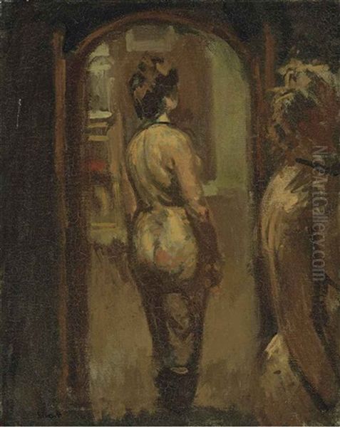 The Studio Oil Painting by Walter Richard Sickert