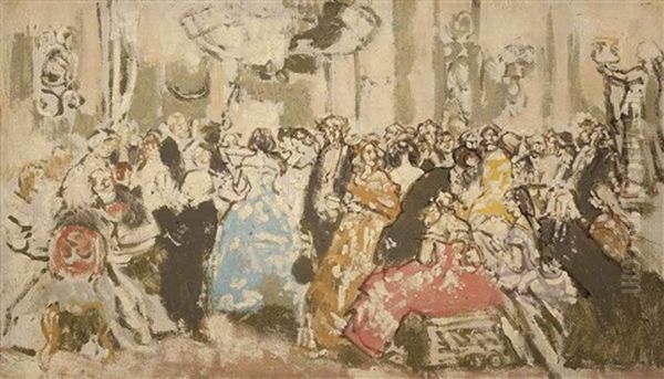 Study For Glencora (after John Gilbert) Oil Painting by Walter Richard Sickert