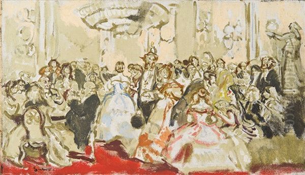 Ball Oil Painting by Walter Richard Sickert
