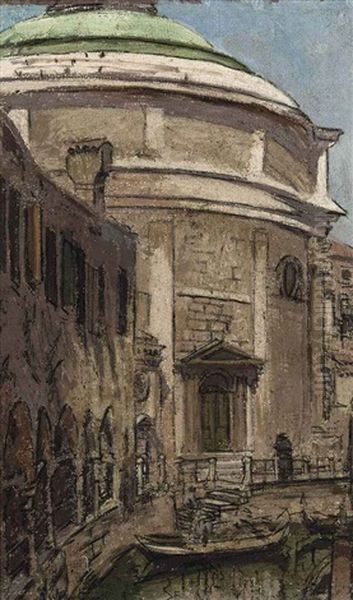 Church Of The Maddalena, Venice Oil Painting by Walter Richard Sickert
