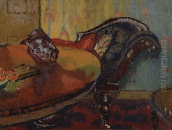 Resting: The Napoleon Iii Tobacco Jar Oil Painting by Walter Richard Sickert