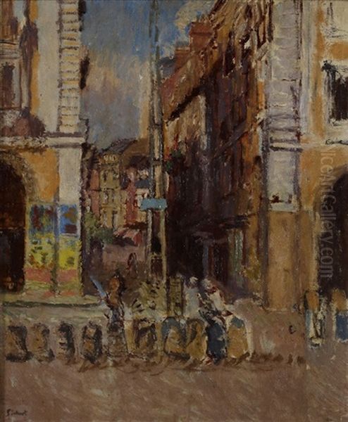 Les Arcades, Dieppe Oil Painting by Walter Richard Sickert