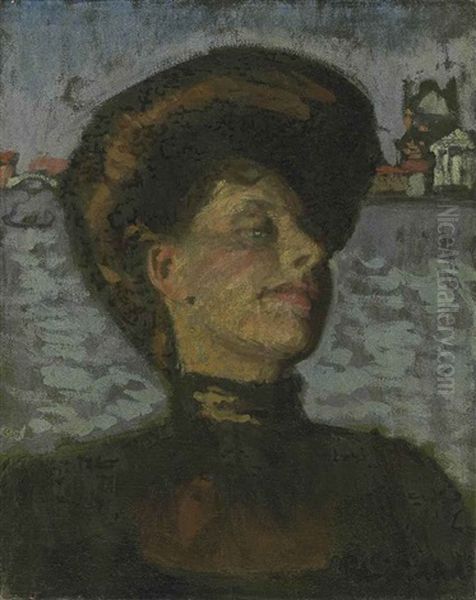 Mrs. Swinton. Lady In A Gondola Oil Painting by Walter Richard Sickert