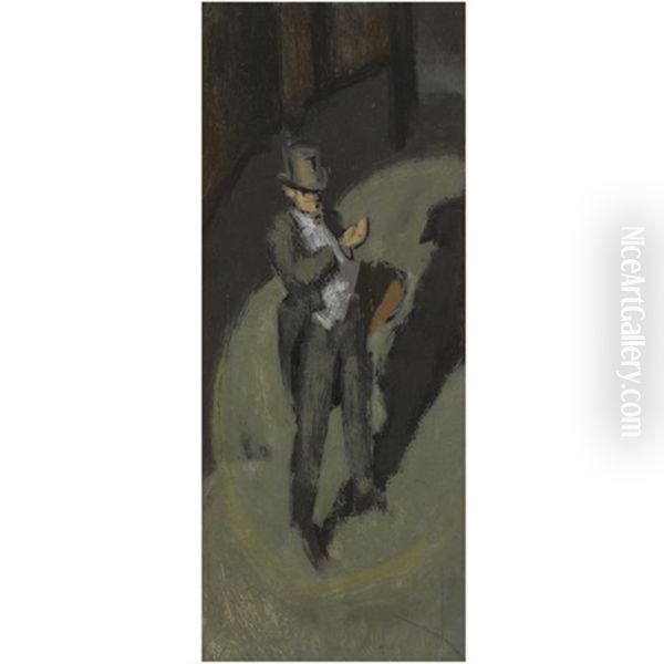 On Stage At The Middlesex Oil Painting by Walter Richard Sickert