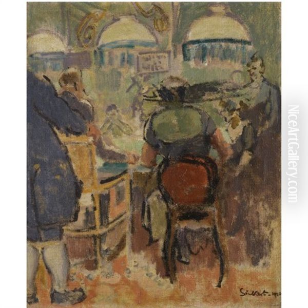 Baccarat Oil Painting by Walter Richard Sickert
