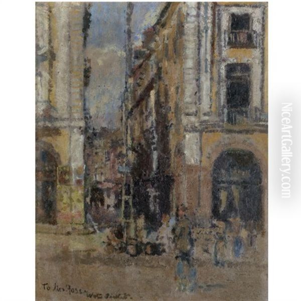 Les Arcades, Dieppe Oil Painting by Walter Richard Sickert