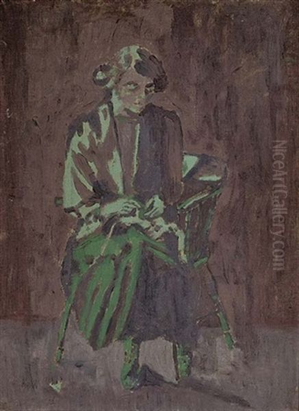 Ellen Sickert Oil Painting by Walter Richard Sickert
