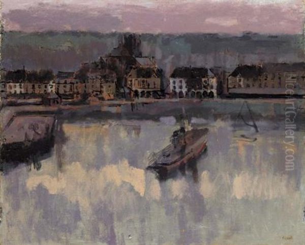 Le Bassin, Dieppe Oil Painting by Walter Richard Sickert