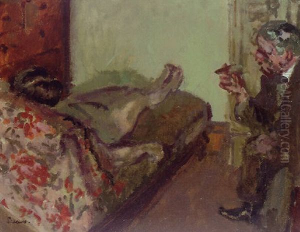 Nude On Couch Oil Painting by Walter Richard Sickert
