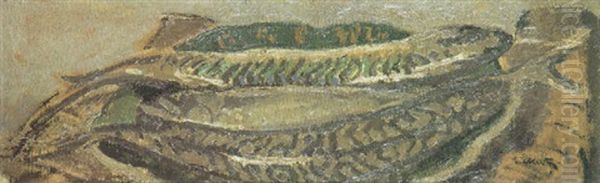 Mackerel Oil Painting by Walter Richard Sickert