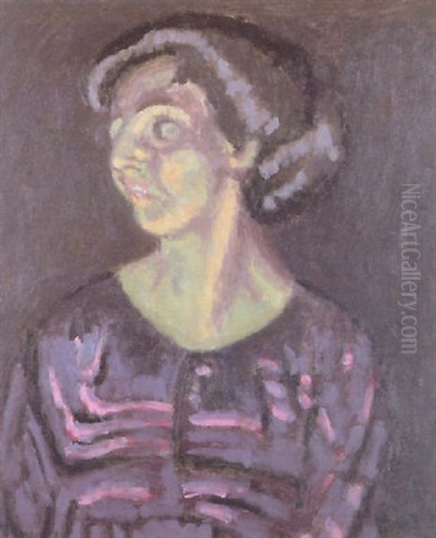 Venezia (portrait Of Therese Lessore) Oil Painting by Walter Richard Sickert