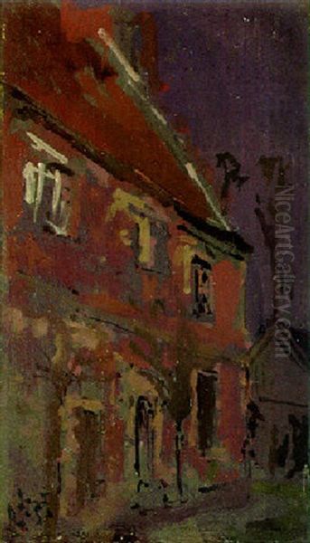 Red Brick House Oil Painting by Walter Richard Sickert