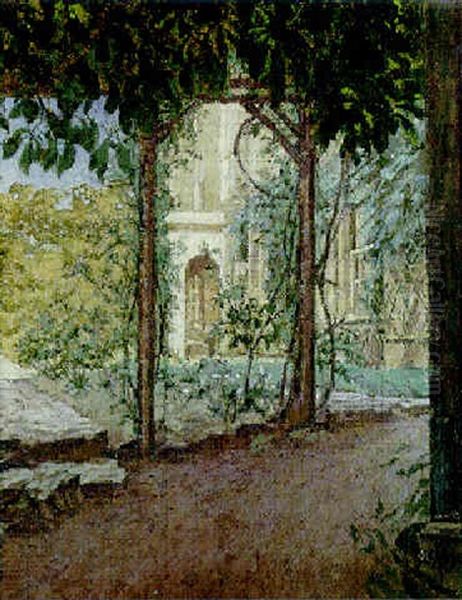 The Garden, St. George's Hill House, Bathampton Oil Painting by Walter Richard Sickert