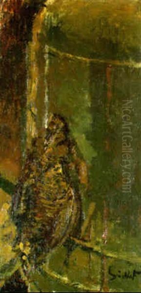 A Hanging Partridge On A Corner Cupboard Oil Painting by Walter Richard Sickert