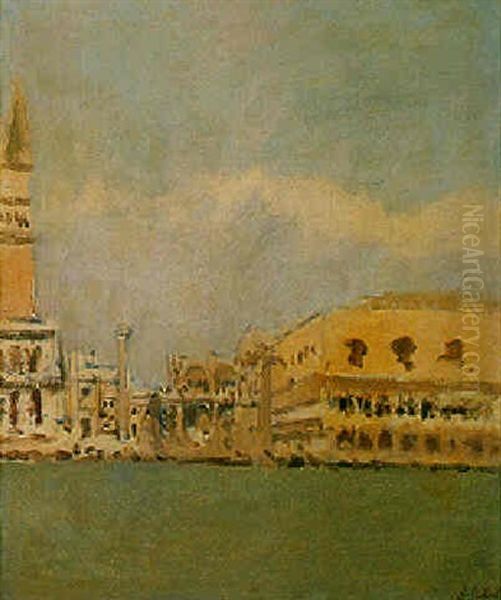 The Doge's Palace And The Campanile, Venice Oil Painting by Walter Richard Sickert