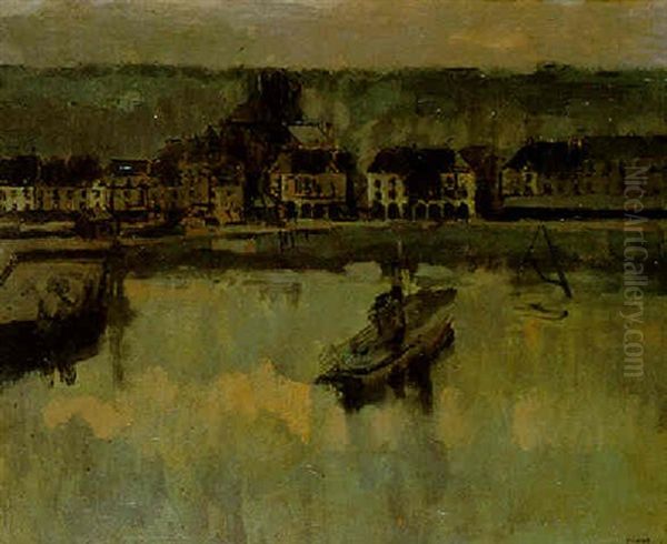 Le Bassin, Dieppe Oil Painting by Walter Richard Sickert