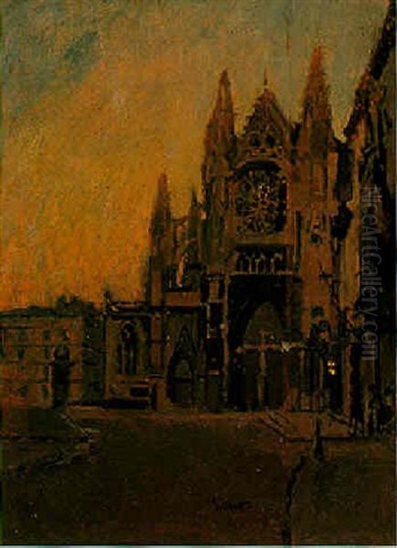 St. Jacques, Dieppe Oil Painting by Walter Richard Sickert