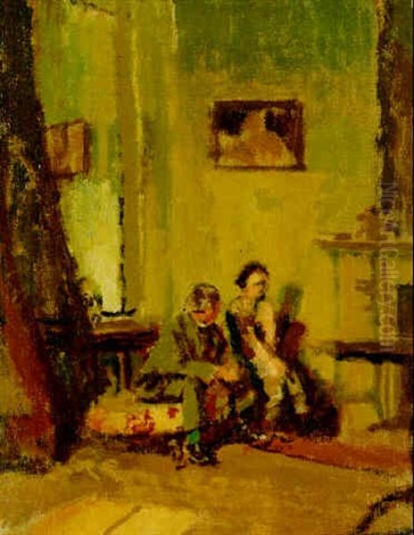 Telling The Tale Oil Painting by Walter Richard Sickert