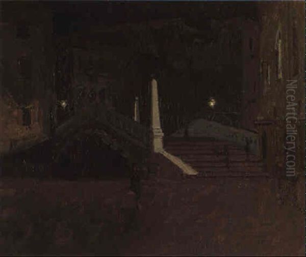 Ponte Della Guglie Sul Cannaregio Oil Painting by Walter Richard Sickert