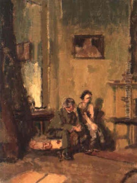 Telling The Tale Oil Painting by Walter Richard Sickert