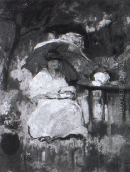 Un Tea Oil Painting by Walter Richard Sickert