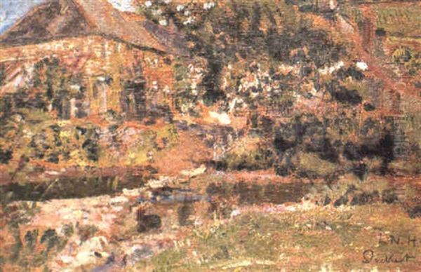 House At Chagford Oil Painting by Walter Richard Sickert