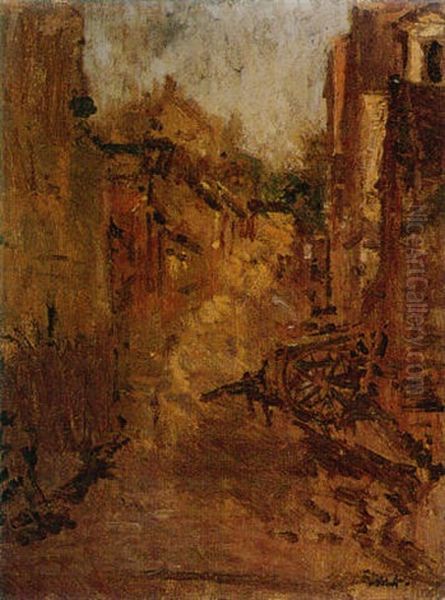 Le Mont De Neuville, Dieppe Oil Painting by Walter Richard Sickert