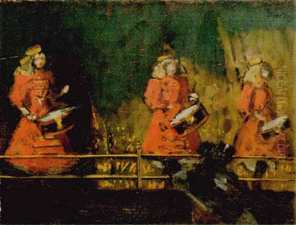 The Three Drummers Or The Three Imperialists Oil Painting by Walter Richard Sickert