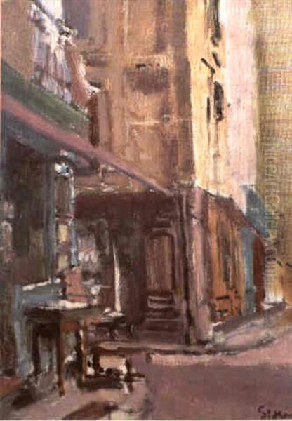 Place St Remy, Dieppe Oil Painting by Walter Richard Sickert
