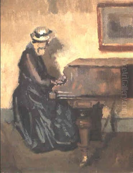 Chopin Oil Painting by Walter Richard Sickert