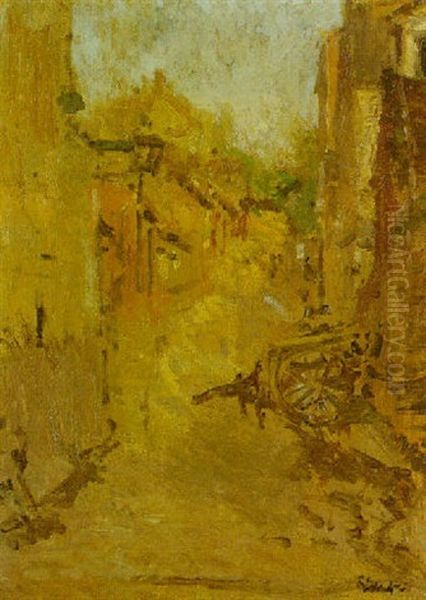 Dieppe Street Scene Oil Painting by Walter Richard Sickert