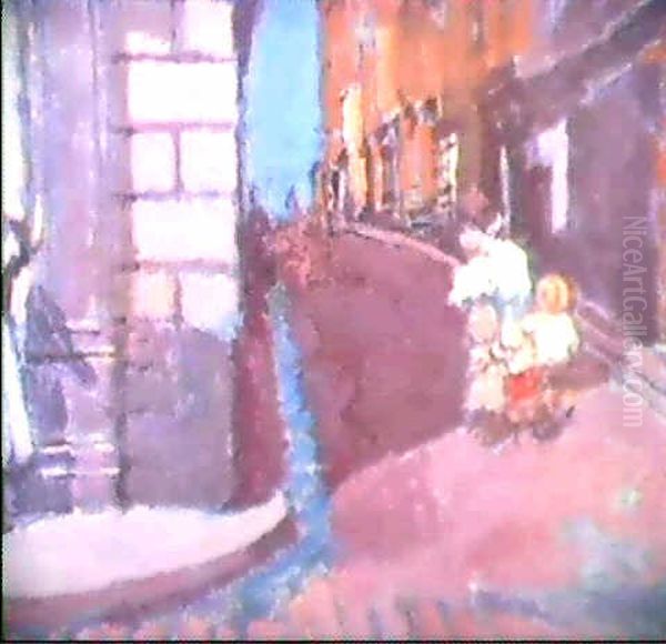 The Street Of The Wind, Dieppe Oil Painting by Walter Richard Sickert